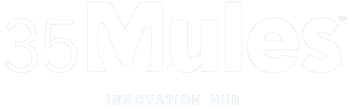 35Mules innovation hub white logo
